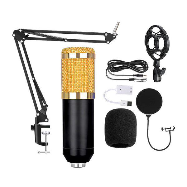 BM800 Capacitor Microphone Set USB Sound Card Computer Recording Sound Card Live Streaming Equipment Microphone Exclusive For Cross-border