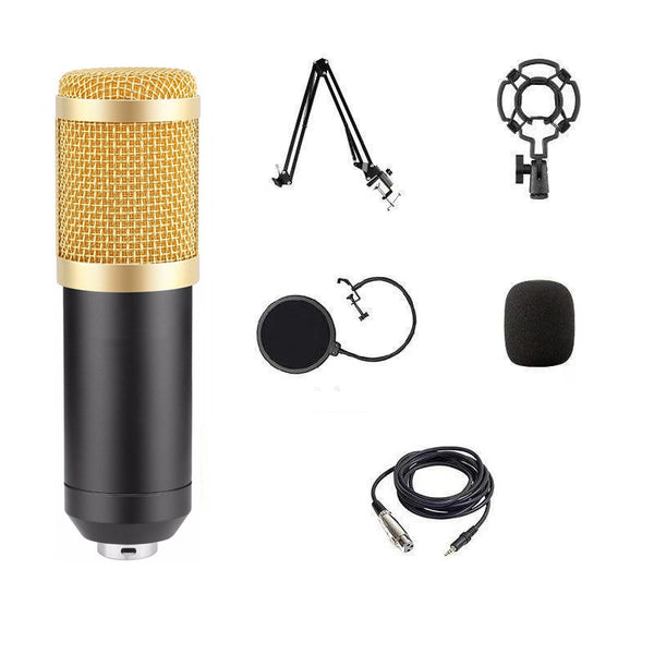 BM800 Capacitor Microphone Set USB Sound Card Computer Recording Sound Card Live Streaming Equipment Microphone Exclusive For Cross-border